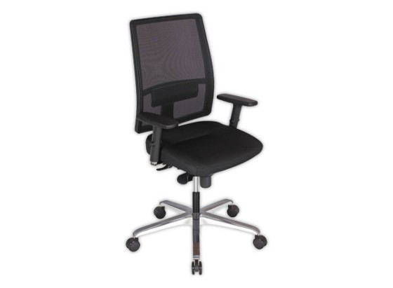 1 Siège Bizzi synchrone, assise noire dossier résille