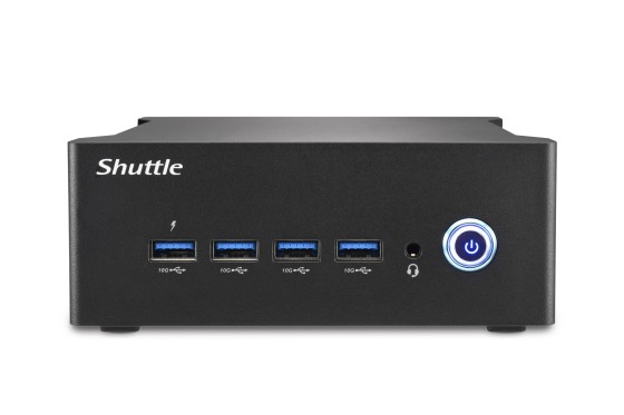 Shuttle XPC nano NT10H5 - Barebone - mini PC 1 x Core Ultra 5 125H / jusqu'à 4.5 GHz - RAM 0 Go - Intel Arc Graphics - Gigabit Ethernet, 2.5 Gigabit Ethernet - noir