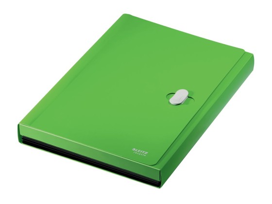 1 Trieur extensible Leitz en PP recyclé - 6 compartiments - Vert