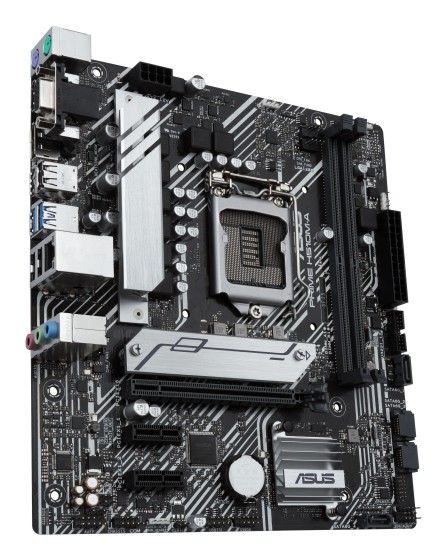 ASUS PRIME H510M-A - Carte-mère - micro ATX - Socket LGA1200 - H510 Chipset - USB 3.2 Gen 1 - Gigabit LAN - carte graphique embarquée (unité centrale requise) - audio HD (8 canaux)