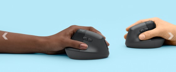 Logitech Lift souris Bureau Droitier RF sans fil + Bluetooth Optique 4000 DPI