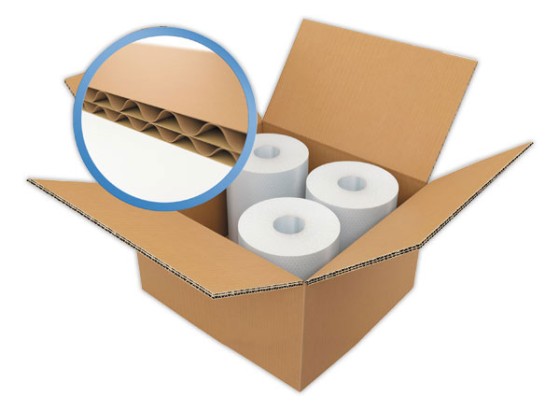 1 Lot de 10 Caisses américaines double cannelure 30x30x30 cm
