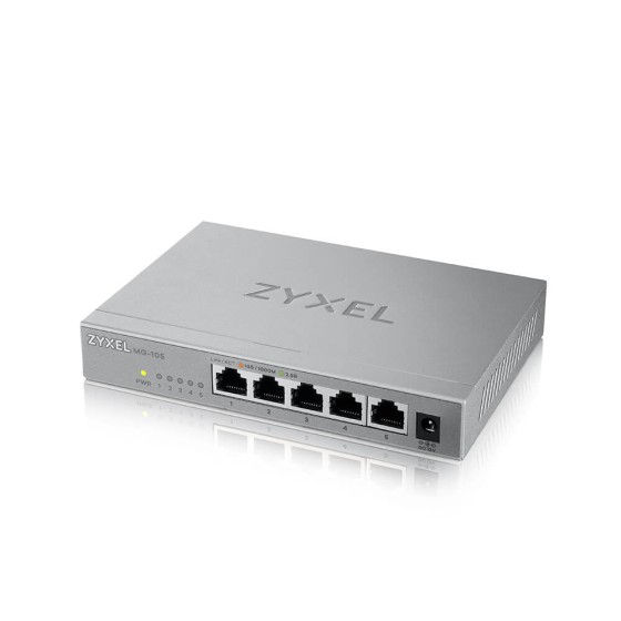Zyxel XMG-100 Series XMG-105 - Commutateur - non géré - 5 x 100/1000/2.5G + 1 x Gigabit SFP / 10 Gigabit SFP+ - de bureau, fixation murale