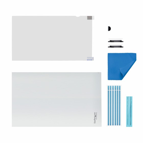 StarTech.com Filtre de Confidentialité pour Écran Tactile 16:9 de 13,3" - Filtre de confidentialité pour ordinateur portable - à double sens - adhésif, languettes de charnière, charnières à bascule - 13.3" - transparent