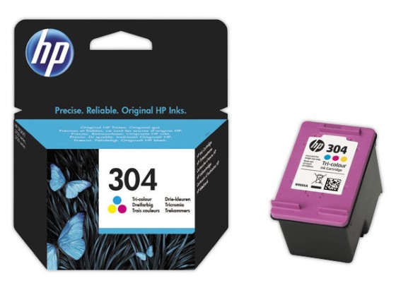 HP 304 original Tri-color Ink cartridge N9K05AE UUS