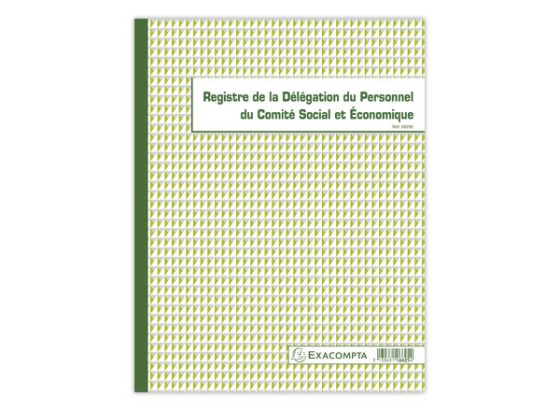1 Registre délégués du personnel CSE Exacompta