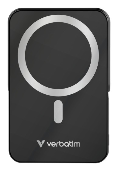 Verbatim Charge 'n' Go Magnetic Wireless Lithium Polymère (LiPo) 10000 mAh Recharge sans fil Noir