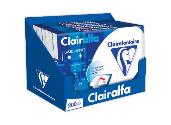 1 Paquet de 200 feuilles papier blanc CLAIREFONTAINE Clairalfa A4 80g