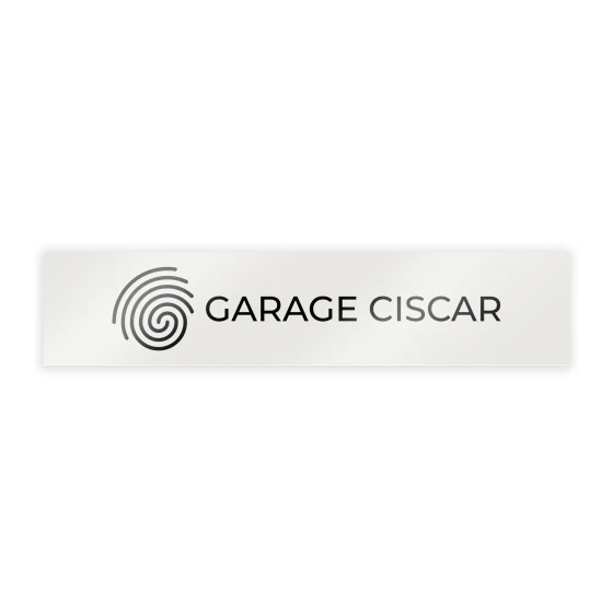 CACHE PLAQUE A PERSONNALISER - PVC + CROCHETS - 52x11cm VENDU EN LOTS