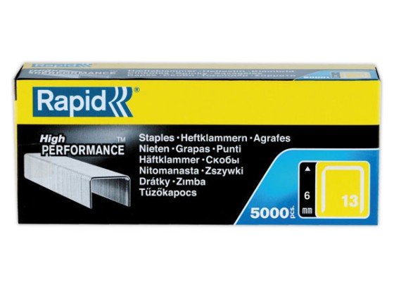 1 Boite de 5000 Agrafes RAPID 13/6 pour pistoleT