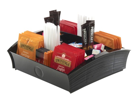 1 Plateau distributeur café thé - dimensions 205 x 216 x H 68 mm
