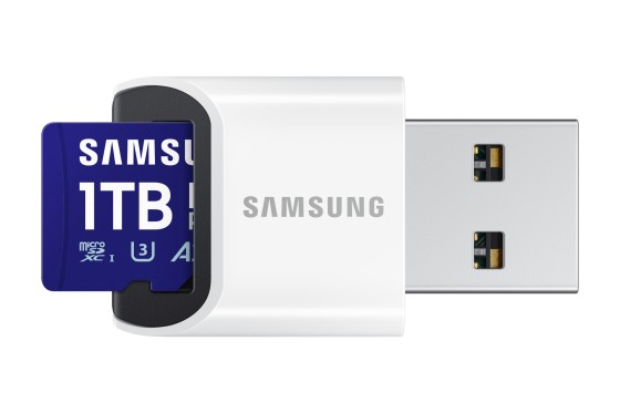 SAMSUNG PRO Plus microSDXC 1To +USB reader UHS-I U3 Full HD & 4K UHD up to 180Mo/s read up to 130Mo/s write memory card 2024