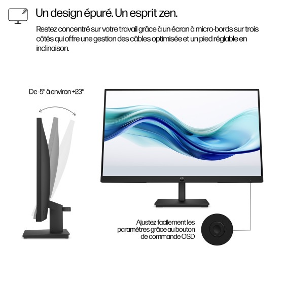 Bundle HP 1x HP Écran Series 3 Pro 324pf 23.8p FHD 1920x1080 HDMI VGA DisplayPort + 1x HP USB-C Dock G5