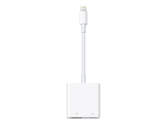Apple - Adaptateur Lightning - Lightning mâle pour USB, Lightning femelle