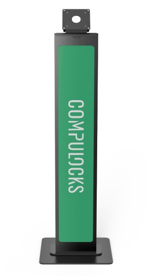 Compulocks Support de sol personnalisable VESA - Pied - pour tablette - aluminium - noir - Interface de montage : VESA - posé sur le sol