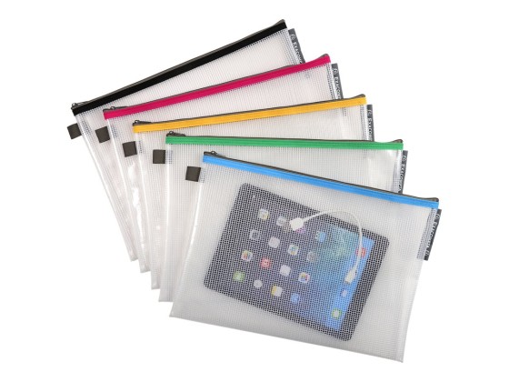 1 Carton de 10 Pochettes souples A4 Exacompta- Coloris assortis