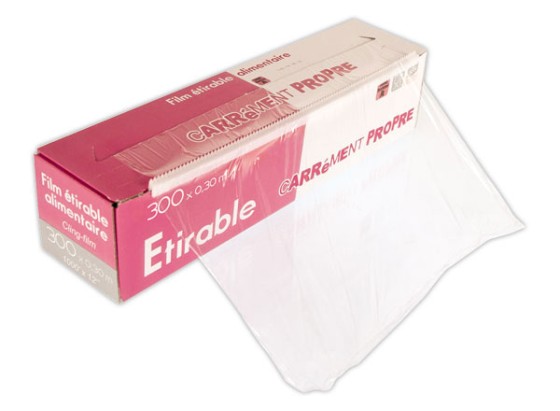 1 Boîte distributrice film alimentaire étirable 300 m x 30cm