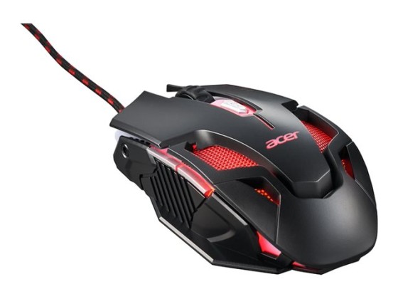 Acer Nitro NMW200 - Retail Pack - souris - ergonomique - optique - 6 boutons - filaire - USB - noir