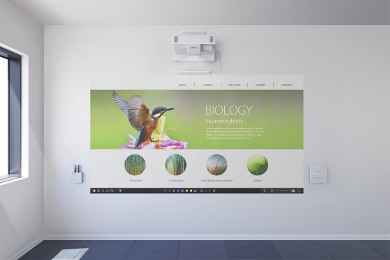 EPSON EB-1485Fi 3LCD Full HD Ultra-short distance projector 5000 Lumen 0.27:1-0.37:1 incl. finger touch unit