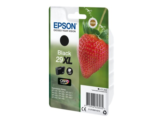 Epson Strawberry Singlepack Black 29XL Claria Home Ink