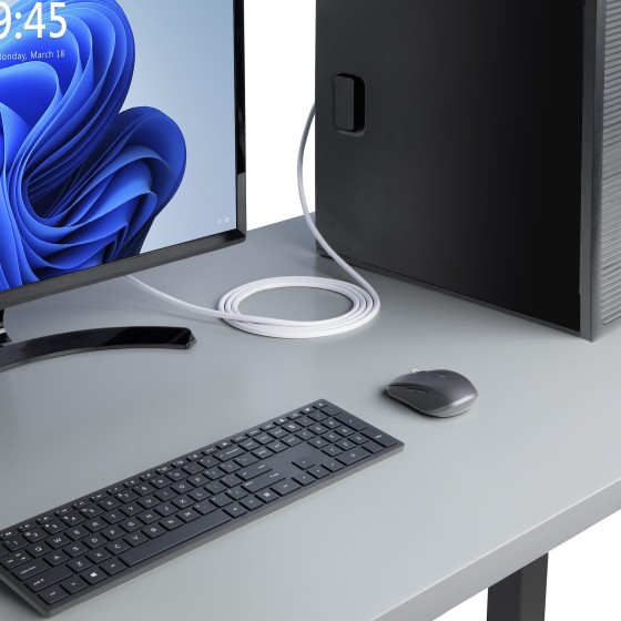 StarTech.com Câble DisplayPort 1.2 de 1,8m Blanc Certifié VESA, 4K 60Hz, 21.6Gbps, Connecteurs DP Verrouillables, Câble DisplayPort DP 1.2, Câble de Moniteur DP, M/M