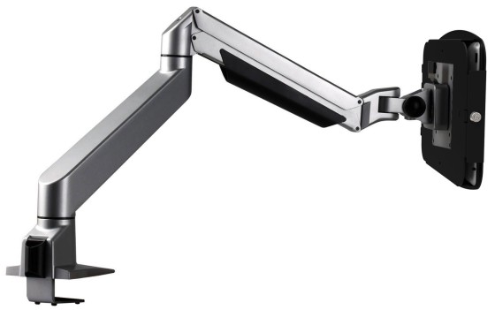 Compulocks Surface Pro 3-7 Bras telescopique articulé argenté avec boîtier Space Noir - Boîtier - Anti-vol - pour tablette - verrouillable - aluminium - Interface de montage : 100 x 100 mm - ordinateur de bureau, montrable sur bureau - pour Microsoft Surf