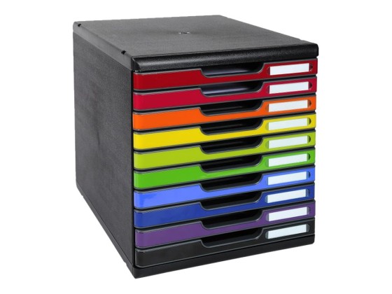 1 Module de classement 10 tiroirs Moduloglossy assortis