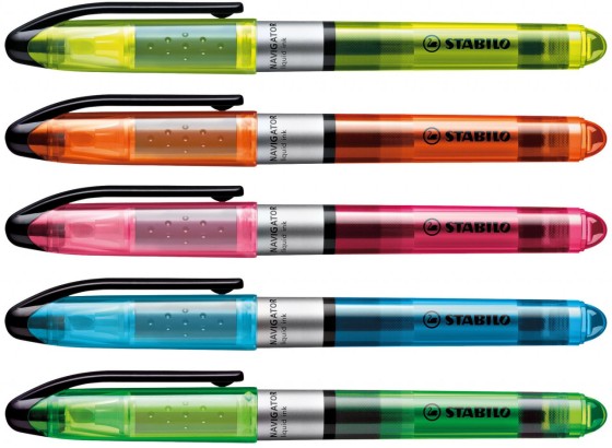 1 Surligneur à encre liquide STABILO Navigator -orange