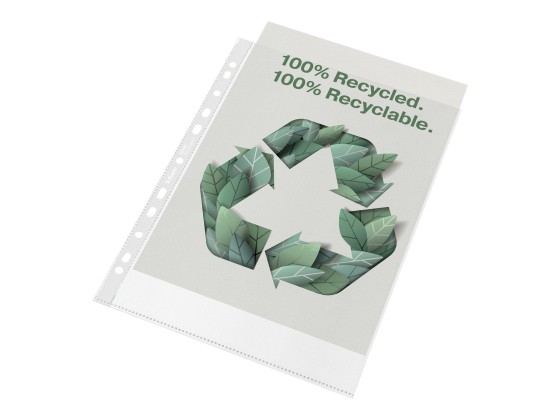 1 Boite de 100 pochettes perforées ESSELTE en polypropylène recyclé 7/100ème