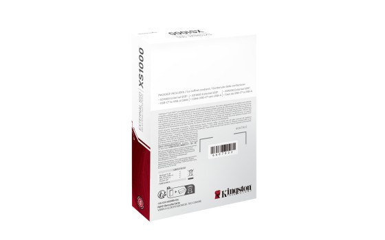 KINGSTON XS1000 2To SSD Pocket-Sized USB 3.2 Gen 2 External Solid State Drive Up to 1050Mo/s
