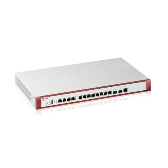Zyxel ZyWALL USG FLEX 700H - Firewall - avec 1 an d'offre groupée de sécurité - 14 ports - 1GbE, 2.5GbE - géré par le Cloud - rack-montable