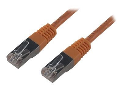 MCL RJ45 CAT 6 F/UTP 100percent copper network cable 2.0m Orange