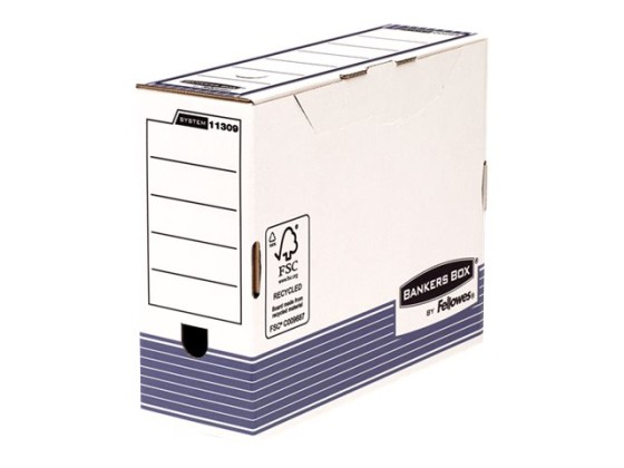1 Lot de 10 Boîtes à archives automatiques Banker's box - Dos 10 cm