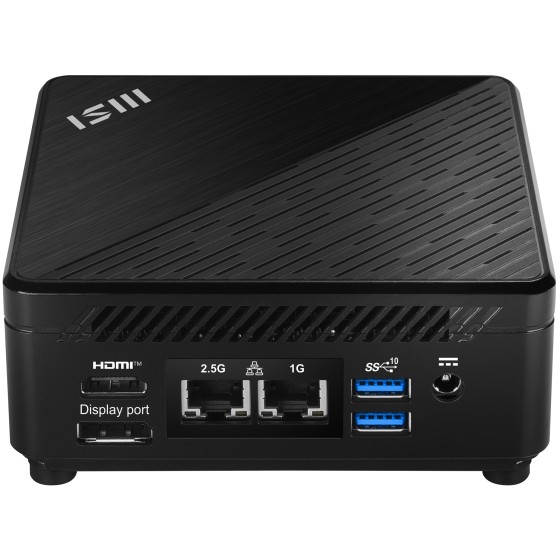 MSI Cubi 5 12M 003BEU - Barebone - mini PC 1 x Core i3 1215U - RAM 0 Go - Carte graphique Intel Iris Xe - IEEE 802.11ax (Wi-Fi 6E), Bluetooth 5.3, Gigabit Ethernet, 2.5 Gigabit Ethernet - noir