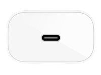 BELKIN BOOST CHARGE 25w USB-C PD PPS Single Wall Charger w/ 1m C- C Cable White