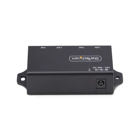 StarTech.com 2-Port Gigabit PoE+ Injector, PoE/PoE+ (802.3af/802.3at) 30W - Injecteur de puissance - non géré en ligne - DC 48 - 52 V - 30 Watt - connecteurs de sortie : 2 - noir