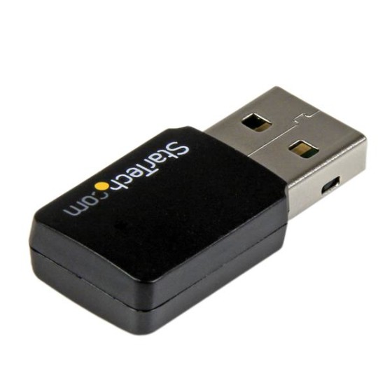 StarTech.com Mini adaptateur / Clé USB 2.0 WiFi 802.11ac - 2,4 / 5GHz - Adaptateur réseau - USB 2.0 - Wi-Fi 5 - noir