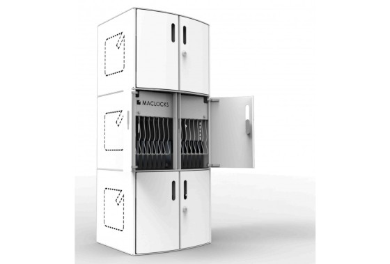 Compulocks Armoire de chargement Class mobile pour 16 Tablettes (chariots non inclus) prises - EU - Meuble de rangement - pour 16 tablettes - Taille d'écran : 13" - montable sur mur, montable sur chariot