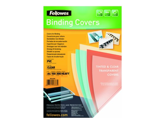 1 Boite de 100 Couvertures Cristal PVC 300/100ème A4 - transparent