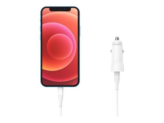 1 Chargeur voiture USB-C + câble Lightning 1M