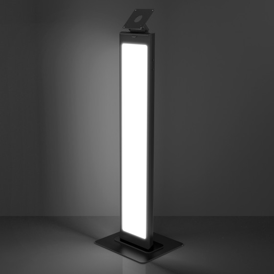 Compulocks Support de sol personnalisable VESA - Pied - pour tablette - aluminium - noir - Interface de montage : VESA - posé sur le sol