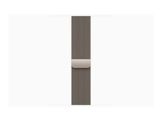Apple Watch Series 10 (GPS + Cellular) - 46 mm - titanium naturel - montre intelligente avec boucle milanaise - maille en acier inox - naturel - taille du bracelet : S/M - 64 Go - LTE, Wi-Fi 4, UWB, Bluetooth - 4G - 41.7 g