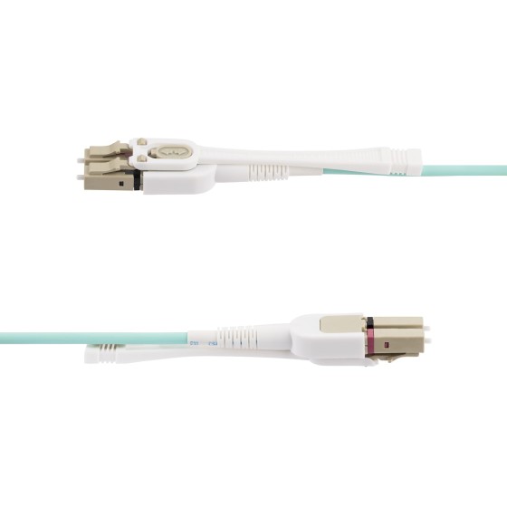 StarTech.com Câble Fibre Optique Multimode LC à LC UPC OM4 de 3m, 50/125 - Cordon de raccordement - LC/UPC multimode (M) pour LC/UPC multimode (M) - 3 m - 2.9 mm - fibre optique - duplex - 50 / 125 microns - OM3/OM4 - sans halogène, débit de transfert de