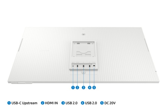 SAMSUNG LS32DM801UUXEN 32p UHD VA 60Hz Smart Monitor M8 4ms White HDMI