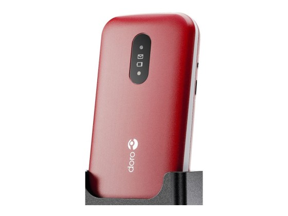 DORO 2820 - 4G téléphone de service / Mémoire interne 17 Mo - microSD slot - 320 x 240 pixels - rear camera 0,3 MP - rouge