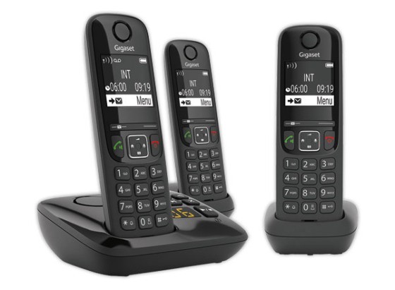1 Lot de 3 Trio téléphones sans fil Gigaset AS690A avec répondeur