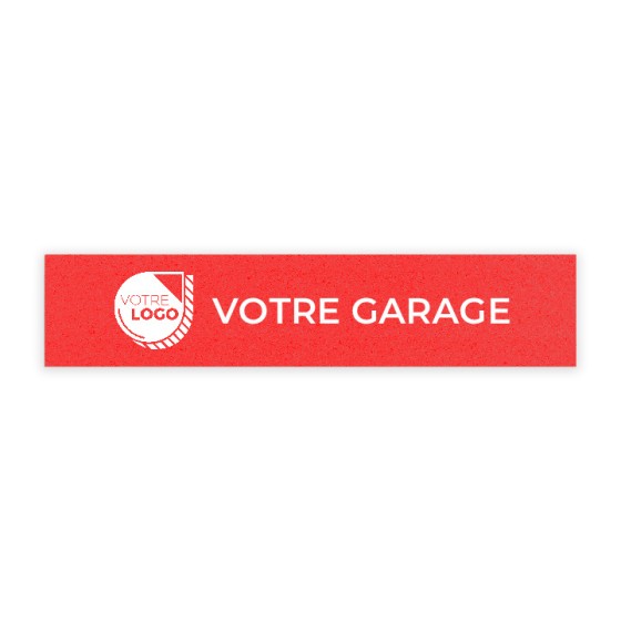 CACHE PLAQUE A PERSONNALISER - PVC + CROCHETS - 52x11cm VENDU EN LOTS
