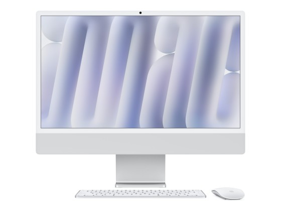 Apple iMac with 4.5K Retina display - Tout-en-un M4 - RAM 16 Go - SSD 256 Go - Apple M4 10-core - Gigabit Ethernet, IEEE 802.11ax (Wi-Fi 6E), Bluetooth 5.3 - macOS Sequoia 15.0 - moniteur : LED 24" 4480 x 2520 (4.5K) - clavier : Français - argent