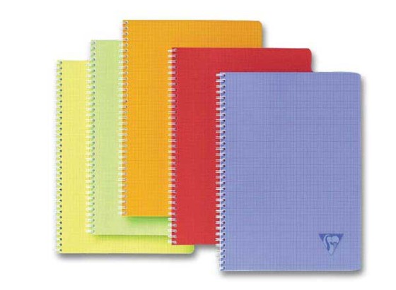 1 Cahier spirale Linicolor 17x22 cm 100 pages, Seyès, 90g