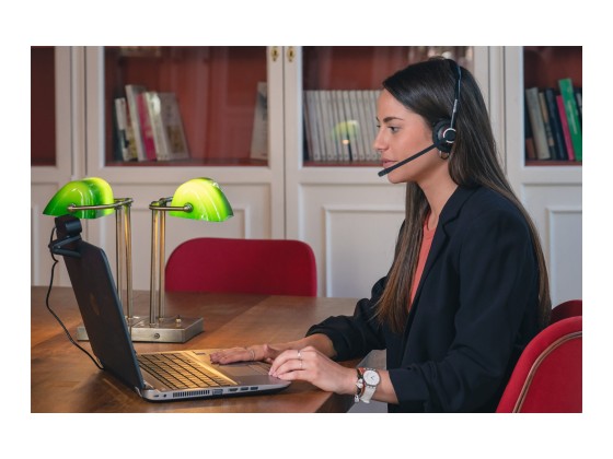 1 Casque DECT sans-fil avec support de charge et fonction GAP.